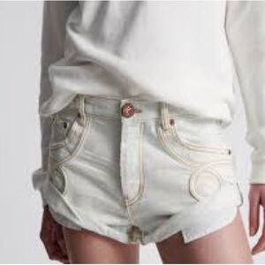 One Teaspoon White Jean Shorts